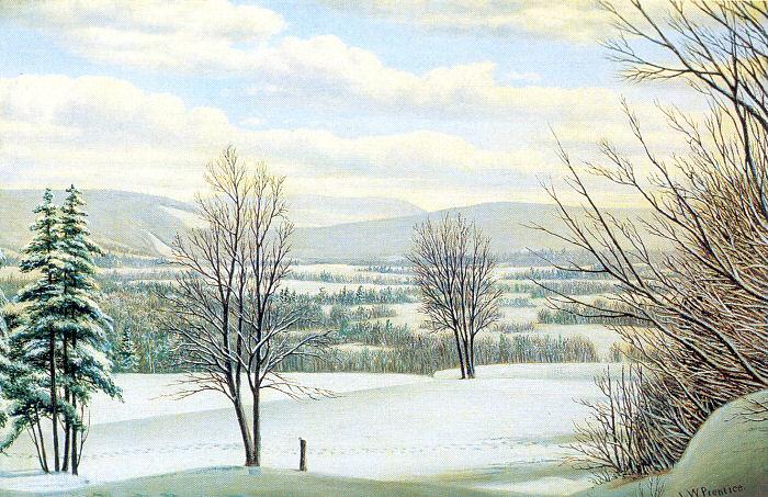 Prentice, Levi Wells Near Lake Placid, Andirondack Mountains, New York Sweden oil painting art